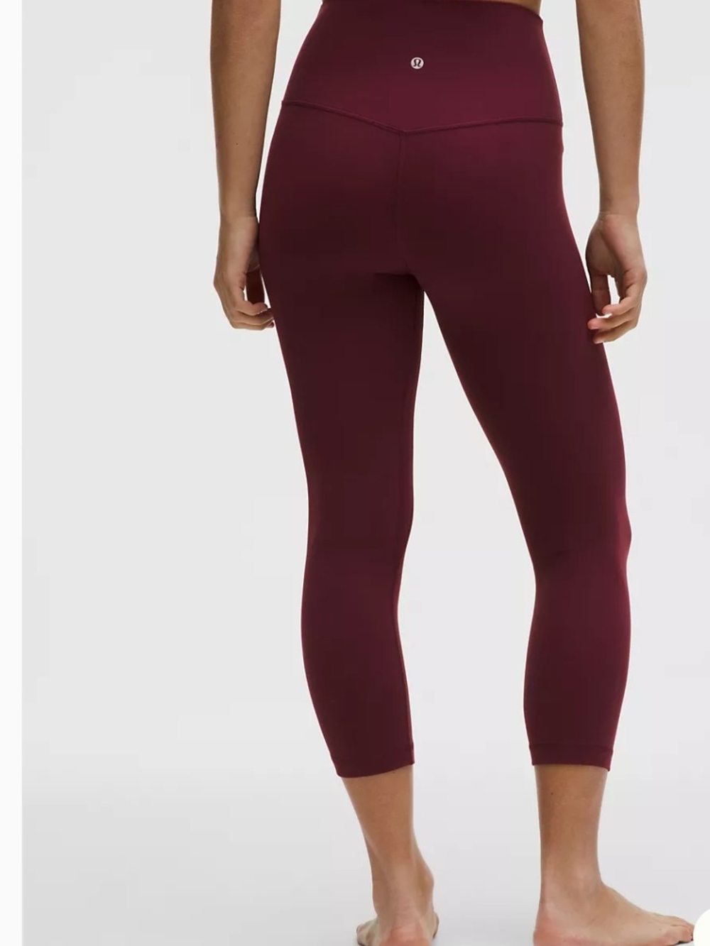 Lululemon  High-Rise 21" Leggings - Burgundy Bay Size 4